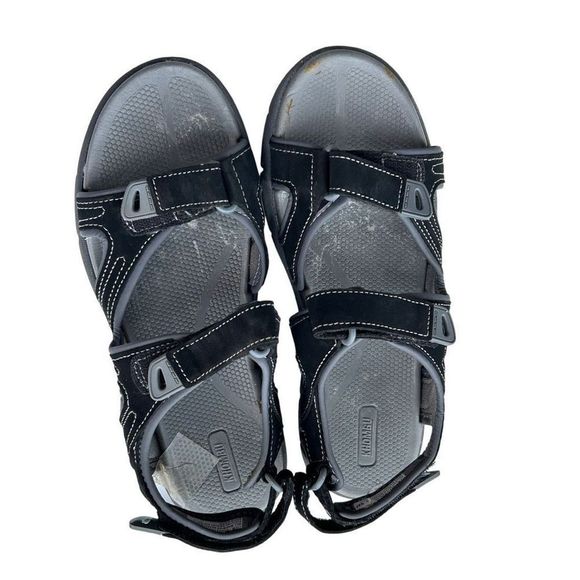 Khombu Women's Black Gray Adjustable Strap River Walk Hiking Sandals Size 9M - Picture 12 of 13